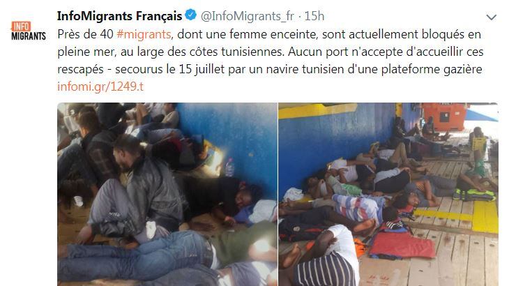 Un'altra nave con 40 migranti vaga in mare: Italia e Malta negano lo sbarco