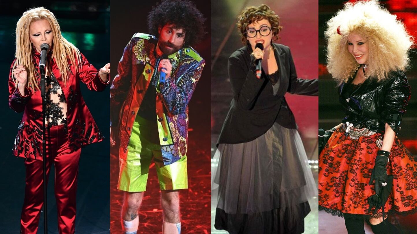 Sanremo: i sette look più brutti di tutti i tempi visti all'Ariston