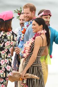 Il Principe Harry e Meghan Markle a una festa in spiaggia 7