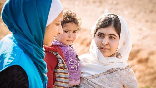 Anche Malala tra gli operatori che aiutano i rifugiati siriani 2