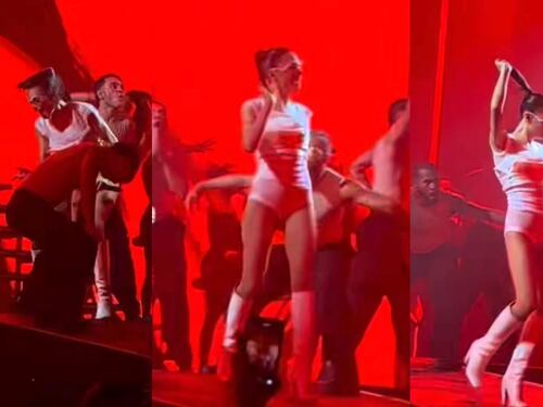 Il ballo sfrenato poi "l'incidente" sul palco: cosa è successo a Elodie