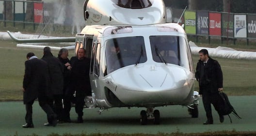 L'arrivo di Silvio Berlusconi e Barbara a Milanello 3