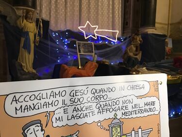 Palermo, il presepe sul barcone 7