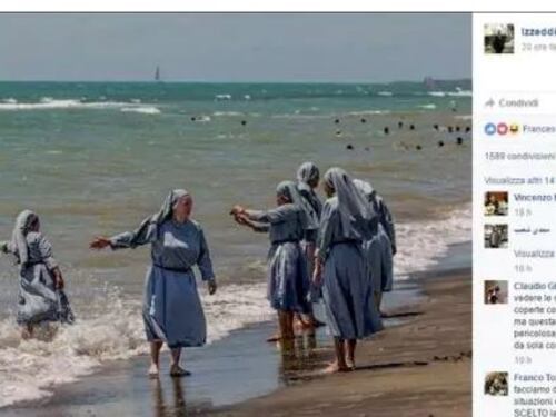 Burkini, imam posta Facebook foto suore al mare: account sospeso