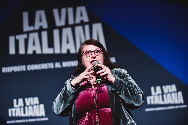 Cinzia Pellegrino, senatrice di Fratelli d'Italia, ad Atreju