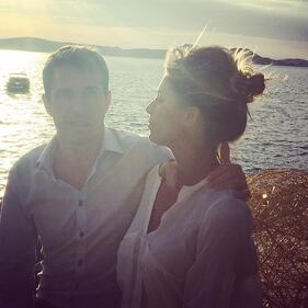 Elisabetta Canalis, a tutta famiglia dall'Italia a Malibu 8