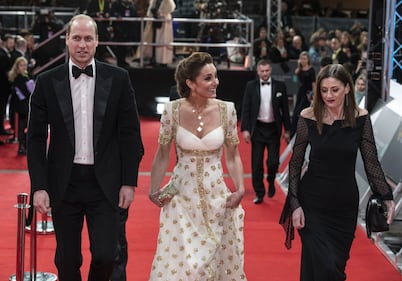 Il Principe William e Kate Middleton ai Bafta 2020, foto 6