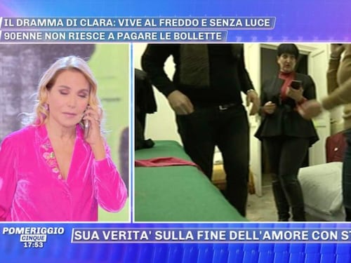 Irruzione in diretta per Barbara D’Urso: 90enne portata via di forza