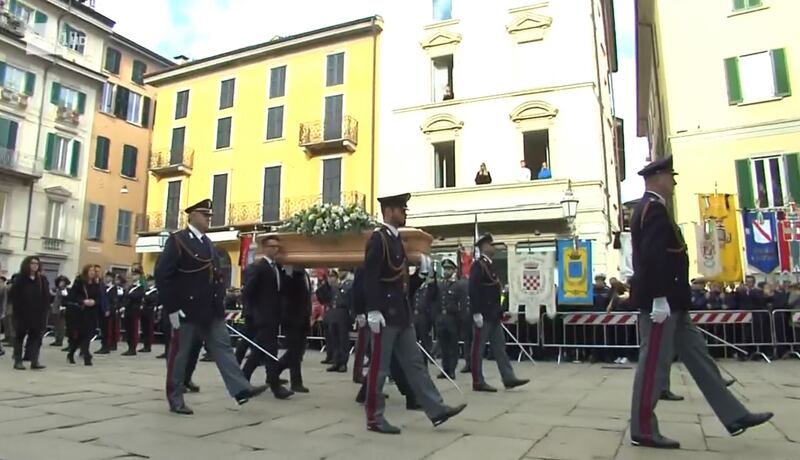 Funerali di Stato per Roberto Maroni, presenti le alte cariche dello Stato 4
