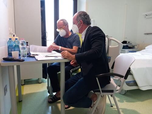 Calderoli ricoverato all'Istituto oncologico: "Controlli"