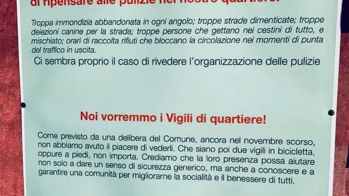 Cartello Pd a Milano