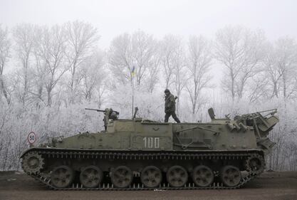 Militari schierati a Debaltseve 7