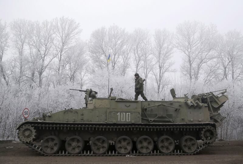 Militari schierati a Debaltseve 7