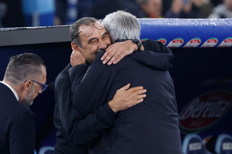 Sarri Mourinho Lazio Roma