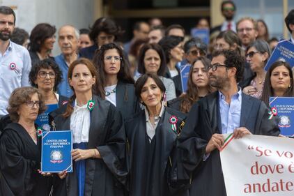 L'Anm protesta contro la riforma Nordio: sit-in al Palazzo di Giustizia di Milano 6