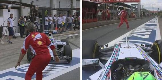 Massa non rallenta e rischia di travolgere Arrivabene 3