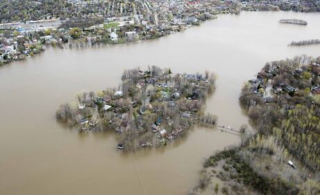 L'esercito canadese dispiegato contro l'alluvione in Quebec 12