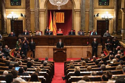 Le fasi del discorso sull'indipendenza di Puigdemont 12