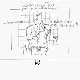 La vignetta del giorno: il contrappasso per Tridico 1