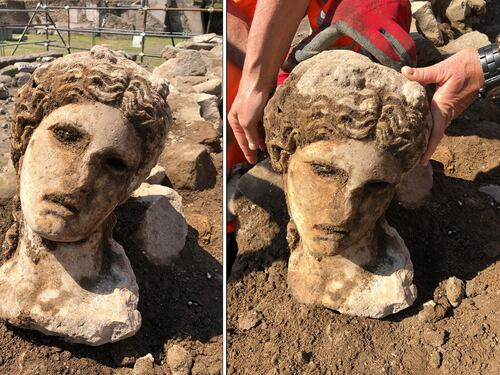 Fori Imperiali, dagli scavi riemerge una testa femminile
