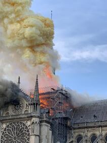 Notre Dame in fiamme: le foto del salvataggio 8