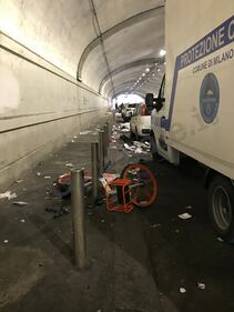 Sgomberato il tunnel in Centrale: degrado fuori controllo 9
