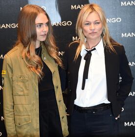 Cara Delevingne e Kate Moss a Milano, folla in delirio 12