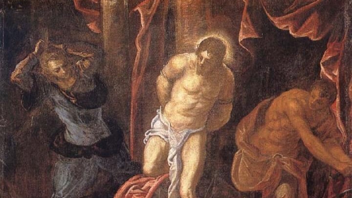 La Flagellazione a rovescio di Domenico Tintoretto