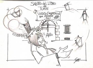 La vignetta del giorno: al Salone del libro vietato l'ingresso ai non allineati 1