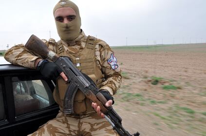 Volontario cristiano sul fronte a nord di Mosul