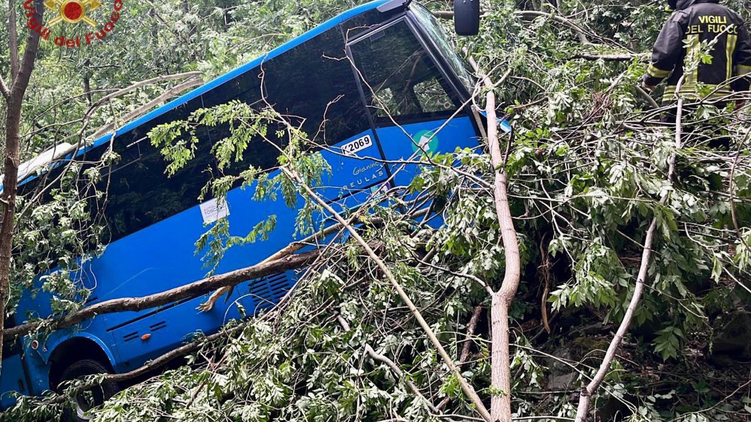 Scuolabus con 20 ragazzi a bordo finisce fuori strada: ci sono feriti