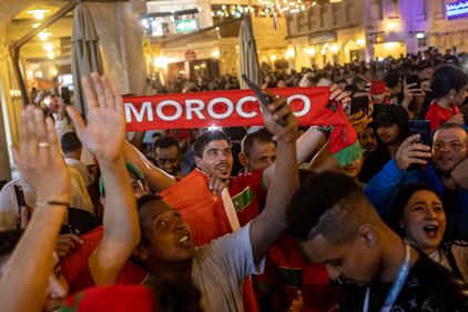 Esplode la gioia dei tifosi del Marocco 7