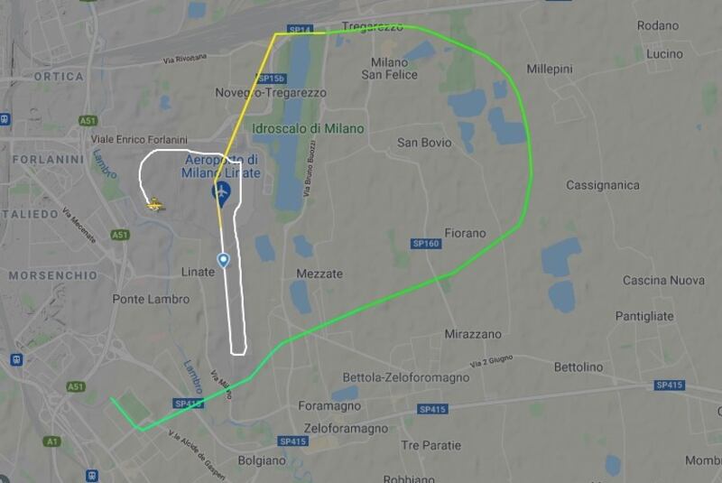 Screenshot da Flightradar24