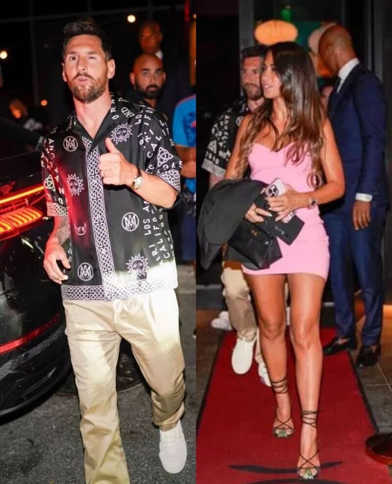 David Beckham e Leo Messi: cena stellare insieme alle mogli a Miami 5
