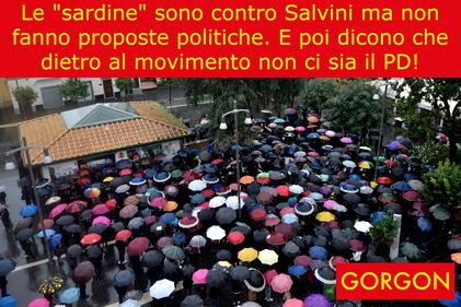 La satira del giorno: la spontaneità delle sardine 1