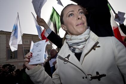 La protesta di Fratelli d'Italia 9