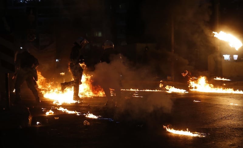 Gli scontri in piazza Syntagma 4
