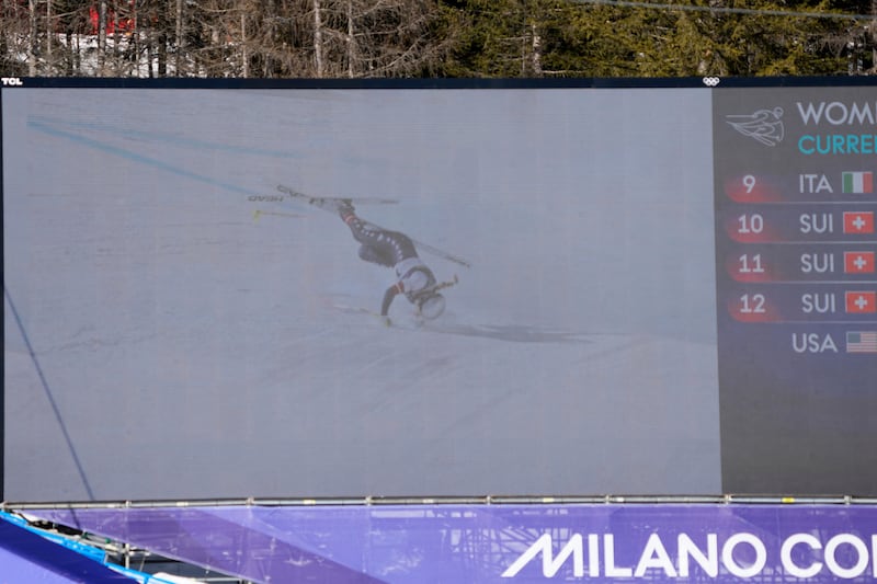 Lindsey Vonn, le foto della brutta caduta alle Olimpiadi 6