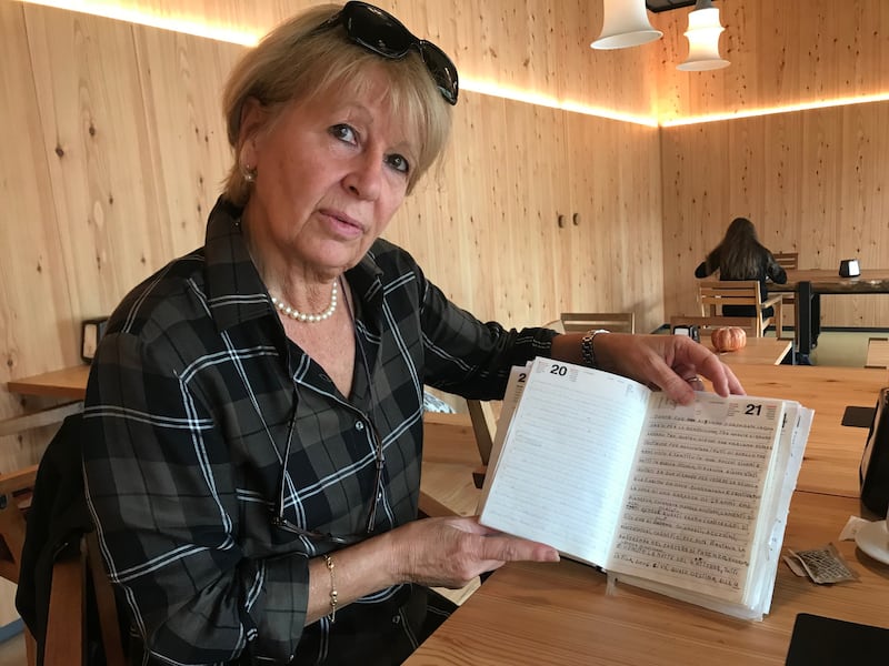 Loredana Cossetto, figlia di Giuseppe che ha scritto il diario nel 2016 prima di morire