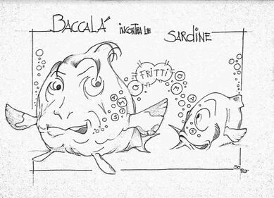 La vignetta del giorno: Conte incontra le sardine 1
