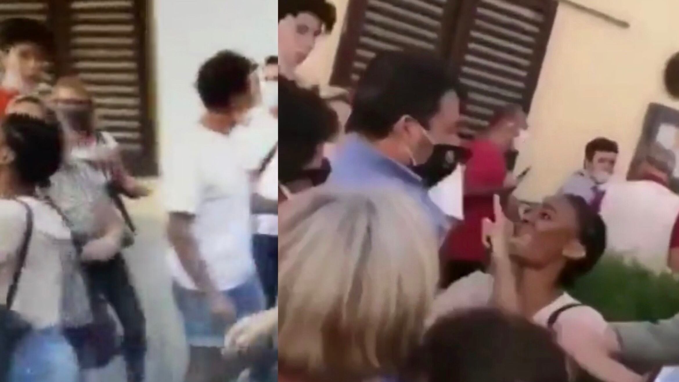 Prima aggredisce, poi silenzio. "Non voglio parlare di Salvini"