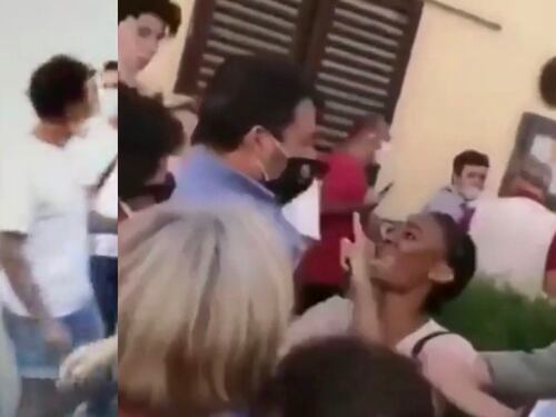 Prima aggredisce, poi silenzio. "Non voglio parlare di Salvini"