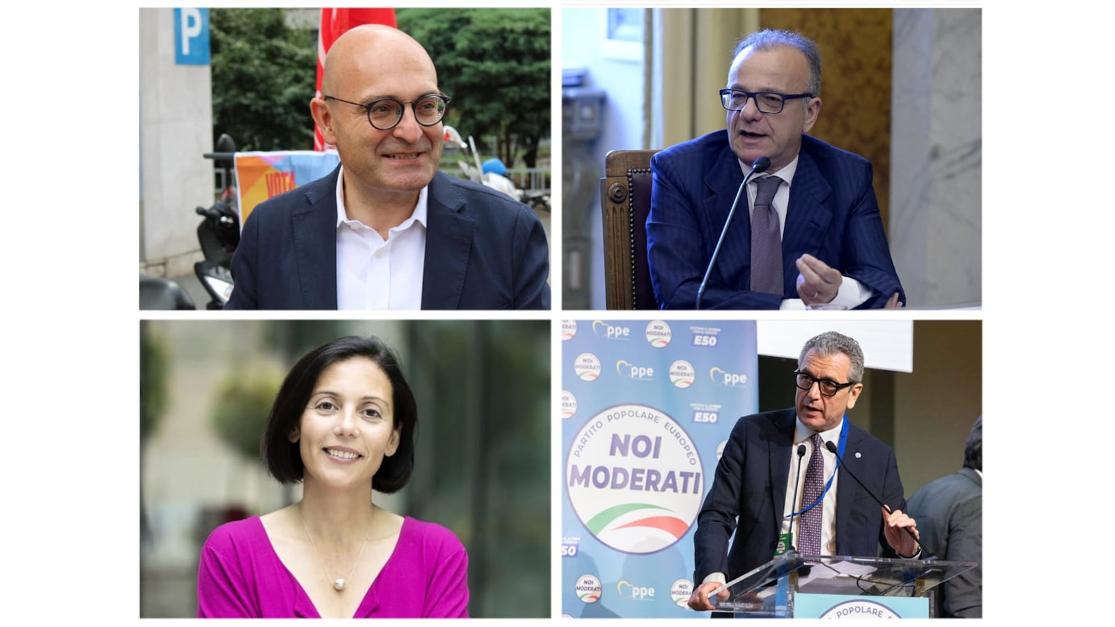 Nella foto da sinistra in senso orario Antonio Misiani, Gianfranco Rotondi, Alessandro Colucci e Francesca Ghirra