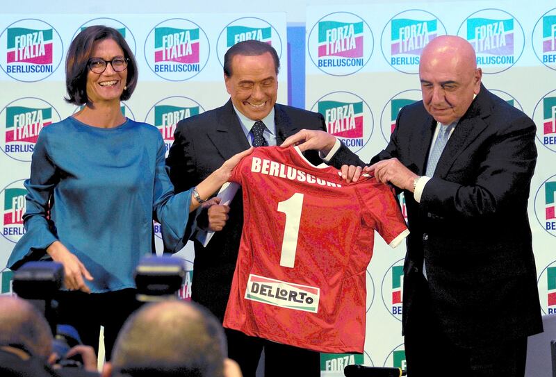 Mariastella Gelmini, Silvio Berlusconi e Adriano Galliani