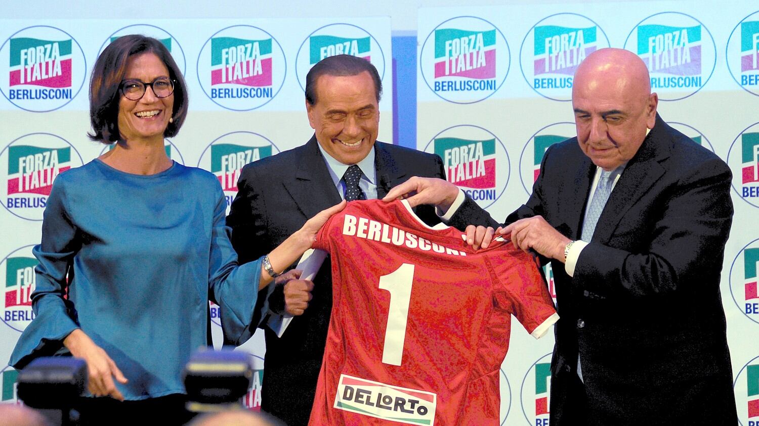 Mariastella Gelmini, Silvio Berlusconi e Adriano Galliani