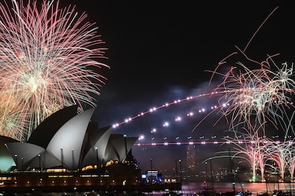 Spettacolo pirotecnico a Sydney