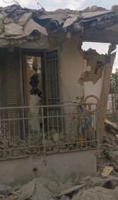 Saviano, i resti della palazzina crollata: un cumulo di macerie 2