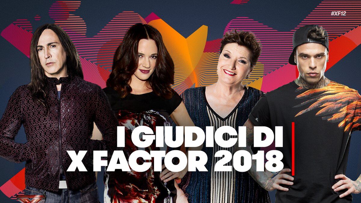 Argento, Fedez, Agnelli e Maionchi: i giudici di X Factor 2018