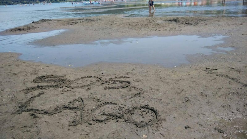 Il lago di Bracciano senza acqua 2