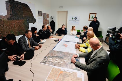 Meloni a Niscemi per il sopralluogo nella zona rossa 22